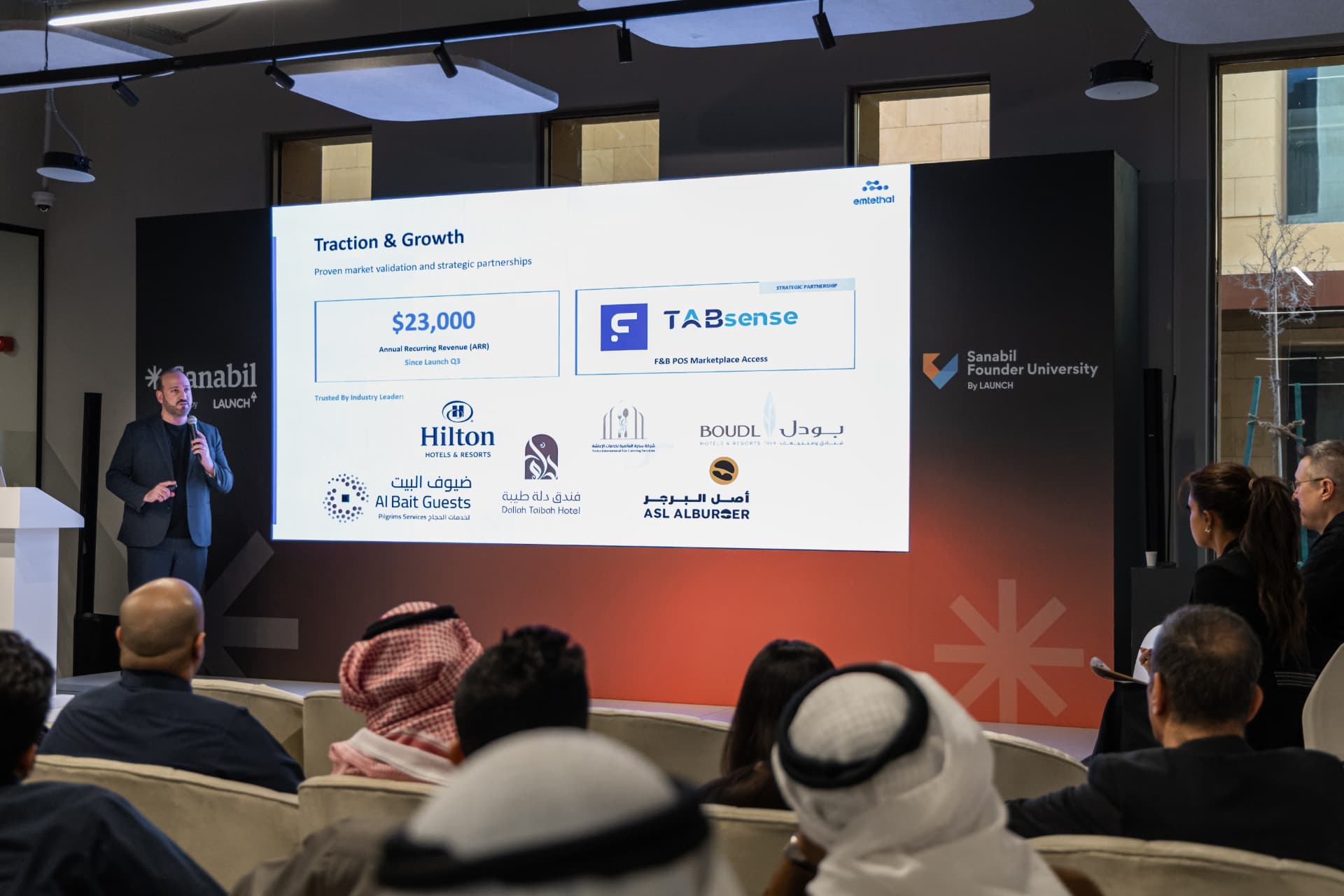 Traction and growth session at Sanabil Founder University
