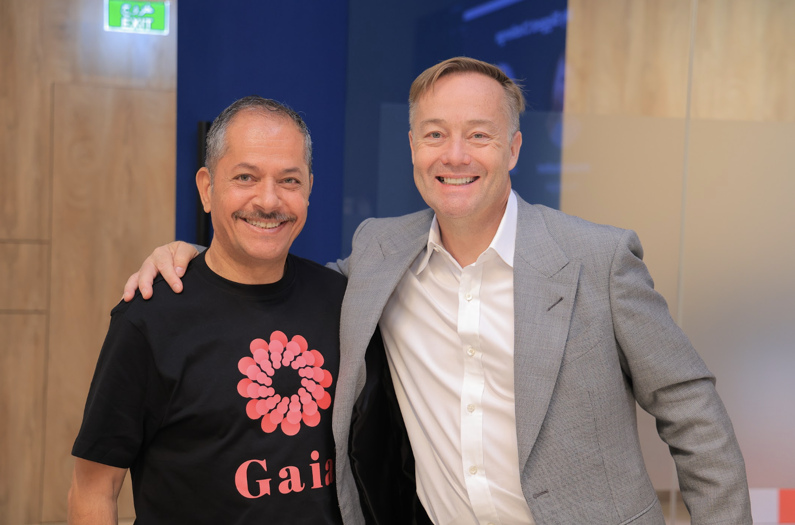 Two members of the Sanabil Founder University community