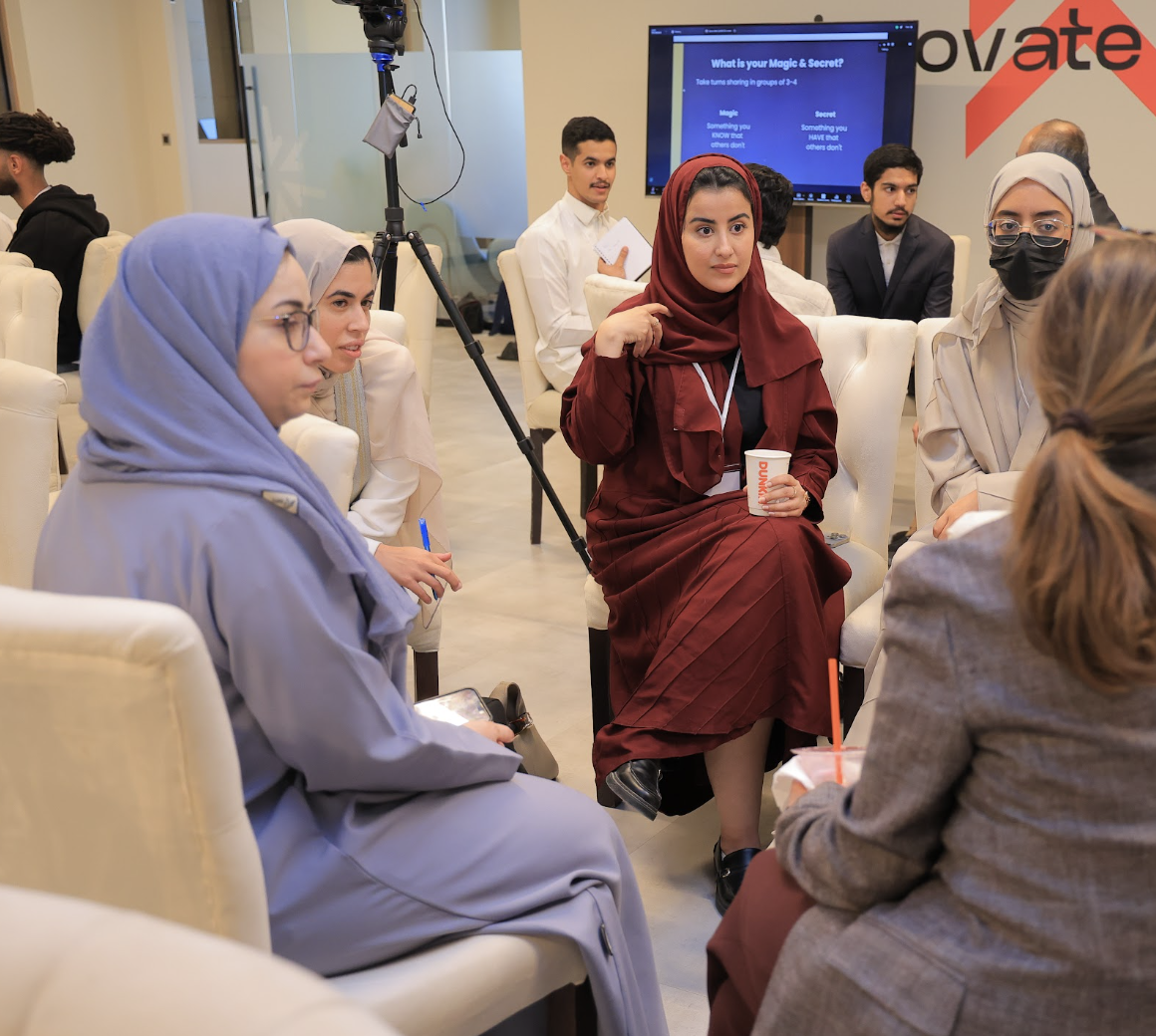 Founders taking part in a facilitated roundtable